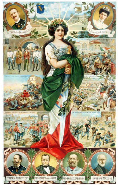 ALEGORIA ITÁLIE TURRITA 1911 od . .