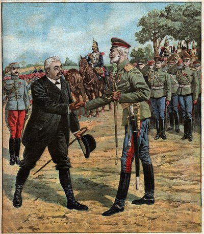 francouzsko-ruská aliance. Francouzská ruská aliance. od Ferdinand Georg Waldmuller