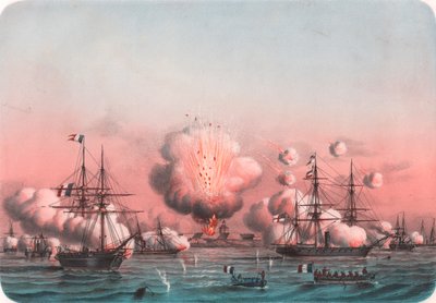 Spojenecká flotila bombardující Arabat, 25. května od William Walcutt
