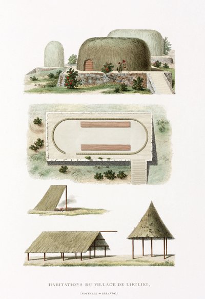 Architektura Budovy ve vesnici Likiliki od Frederick (attr. to) Barnard