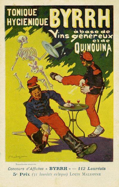 Byrrh Tonique Hygenique versus absint, c 1903 od Frederick (attr. to) Barnard