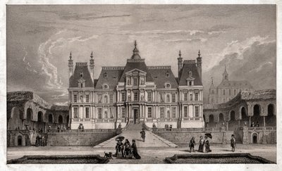 Castle of Maison Lafitte, circa 1850 (rytina) od . .