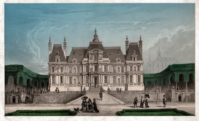Castle of Maison Lafitte, circa 1850 (rytina) od . .