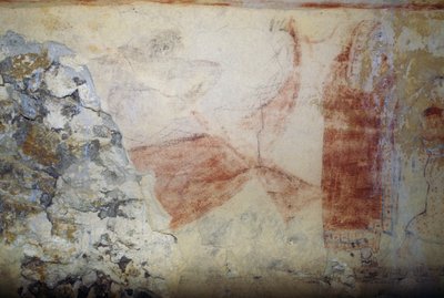 Charonova loď, freska, Hrobka modrých démonů, nekropole Tarquinie (Seznam světového dědictví UNESCO, 2004), Lazio, Itálie Etruská civilizace, 5. století př.n.l. od Georg Carl Heinrich Dollmann