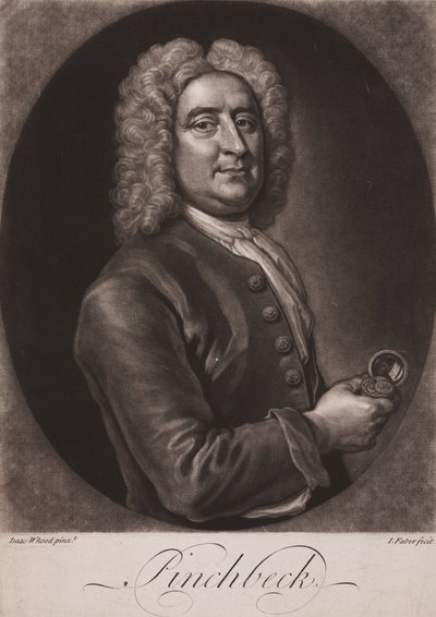 Christopher Pinchbeck, anglický hodinář a výrobce hraček, c 1725 od Frederick (attr. to) Barnard