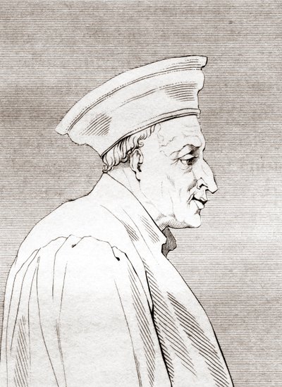 Còsimo di Giovanni degli Mèdici (1389 – 1464), první z politické dynastie Medici, z „Historické galerie portrétů a maleb“, vydané v roce 1808 od Ferdinand Georg Waldmuller