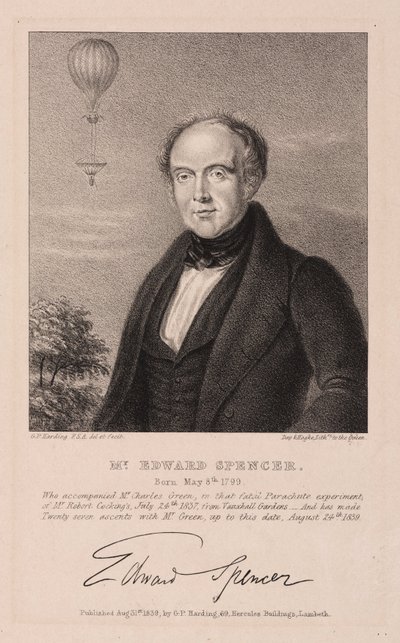 Edward Spencer , anglický právník a aeronaut od Frederick (attr. to) Barnard