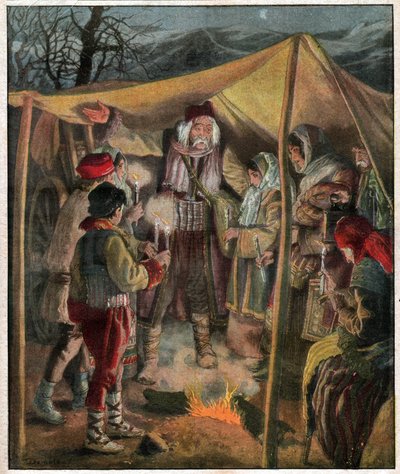 Exodus srbského obyvatelstva od Ferdinand Georg Waldmuller