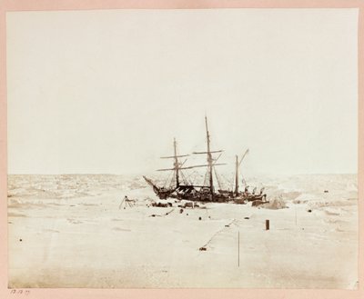 Arktická expedice (1875-1876) kapitána George Narese (1831-1915): Floeberg Beach, Alert in Winter Quarters od Frederick (attr. to) Barnard