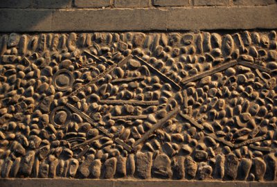 Žába, mozaiková podlaha v Letním paláci (Seznam světového dědictví UNESCO od William Walcutt