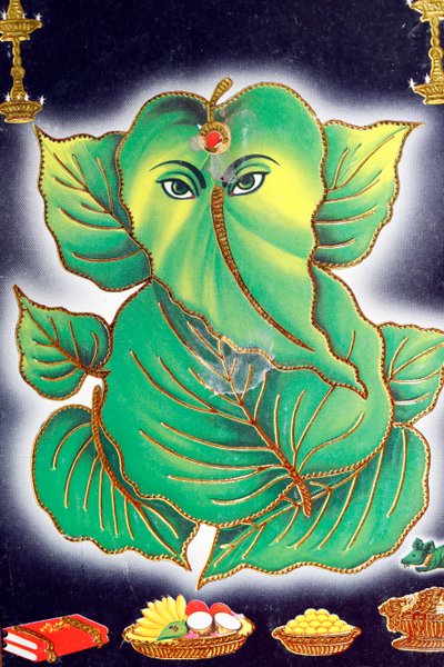 Ganéša nebo Ganapati: hinduistický bůh v čele se slonem. od . .