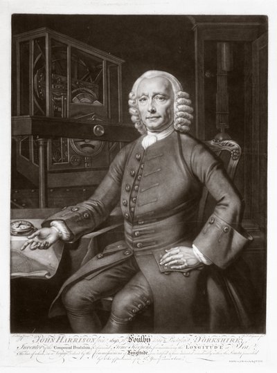 John Harrison , anglický vynálezce a horolog od Frederick (attr. to) Barnard