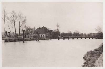 Královský jez, řeka Lea od Frederick (attr. to) Barnard