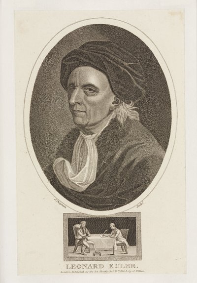 Leonhard Euler, matematik, c 1770 od Frederick (attr. to) Barnard