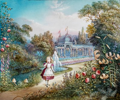 Alenka v říši divů - Alenka v říši divů, kouzelná lucerna od Frederick (attr. to) Barnard