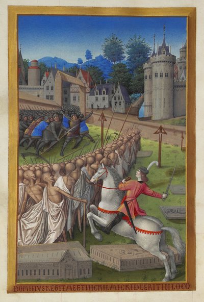 Les Très Riches Heures du Duc de Berry, Folio 90v - Jezdec smrti od Unbekannt 2321