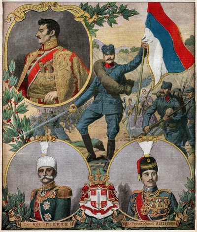 Srbští národní hrdinové. Srbští národní hrdinové. od Ferdinand Georg Waldmuller