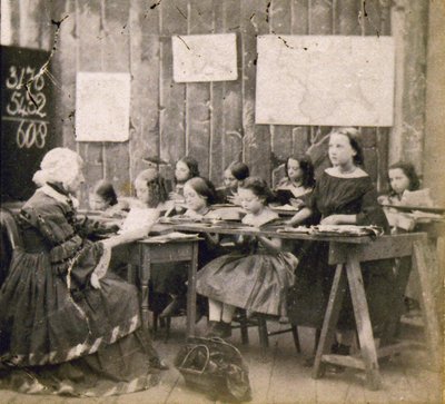 Hodina matematiky, cca 1890 (foto) od Frederick (attr. to) Barnard