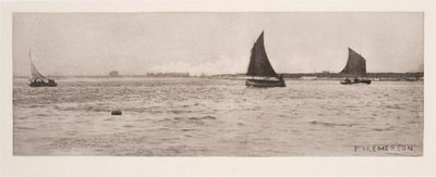 „Na Breydon Water, Mořská mlha přichází nahoru“ od Frederick (attr. to) Barnard