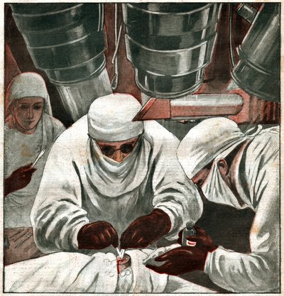 Operation de chirurgie filmee. Operace vysílaná. od Ferdinand Georg Waldmuller