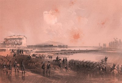 Piemontská armáda překračuje řeku Sesia od William Walcutt
