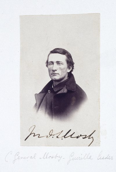 Portrét generála Mosbyho, konfederačního guerillového vůdce, c 1863 od Frederick (attr. to) Barnard