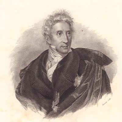 Portrét historika umění Leopolda Cicognara (1767-1834), mědirytina od Fusinatiho z portrétu od Lippariniho od William Walcutt