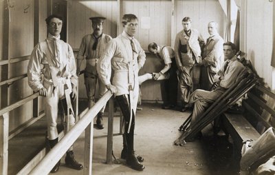 Vojáci protetiky s umělýma nohama, c 1915-1918 od Ferdinand Georg Waldmuller