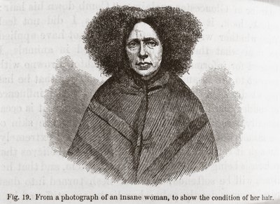 Psychiatrie Šílená žena od Frederick (attr. to) Barnard