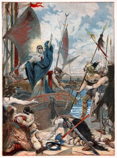 Saint Genevieve během obléhání Paříže od . .