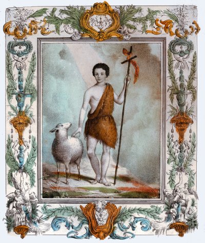 Saint John the Baptist, circa 1880 (rytina) od . .