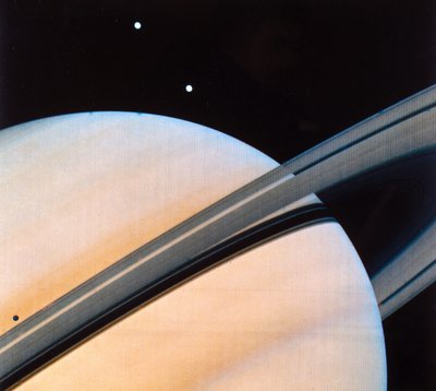 Saturn a jeho prstence od Frederick (attr. to) Barnard