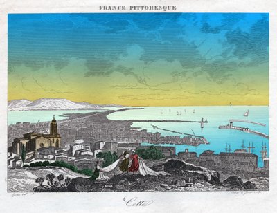 Sete, cca 1850 (rytina) od . .