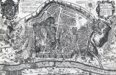 Město Smolensk během polského obléhání v roce 1611, Rusko od Georg Carl Heinrich Dollmann