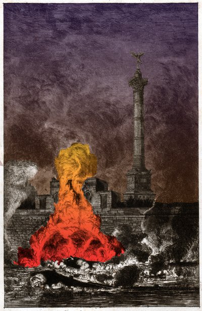 Pařížská komuna. cca 1880 (rytina) od . .