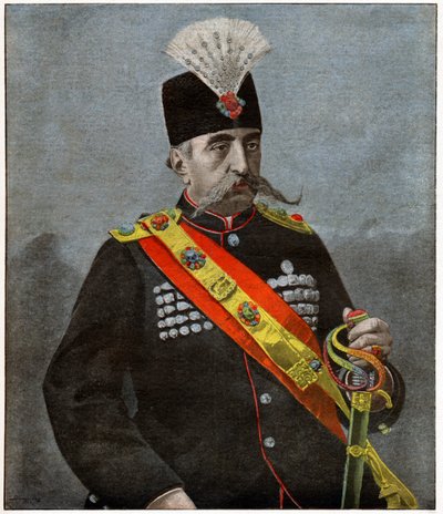 šáh muzaffar din od . .