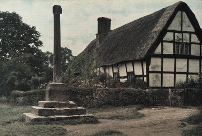 "The Village Cross, Ashton-Under-Hill, Gloucestershire" od Frederick (attr. to) Barnard