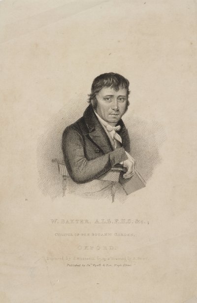 William Baxter, ALS FHS, britský botanik, c 1820 od Frederick (attr. to) Barnard