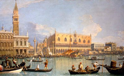 Pohled na Dóžecí palác od Canaletto