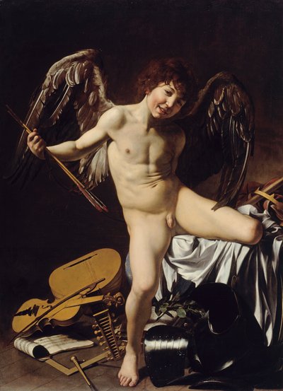 Cupid jako Victor od Caravaggio