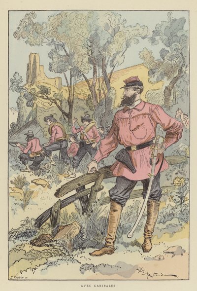 S Garibaldim od after Albert Robida