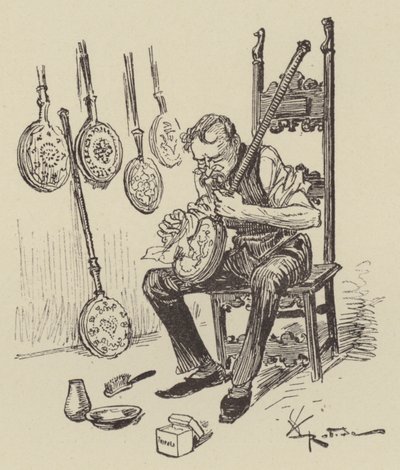 Pánve na postel od after Albert Robida