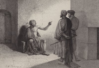 Jana Křtitele ve vězení od after Albert Robida