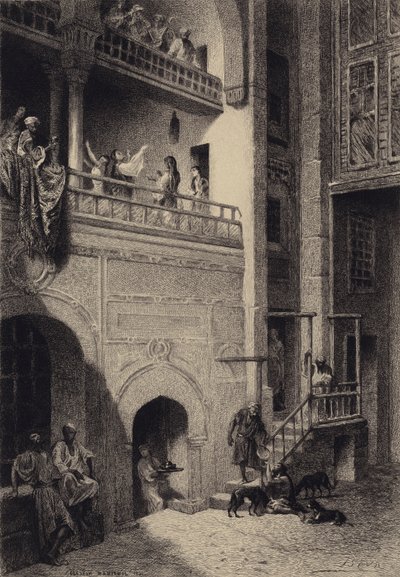 Lazar a boháč od after Albert Robida