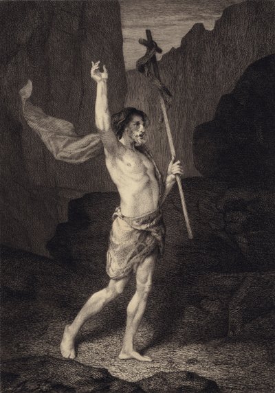 Svatý Jan v poušti od after Albert Robida