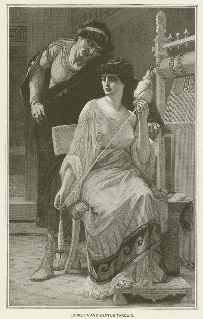 Lucretia a Sextus Tarquin od after Alexandre Cabanel