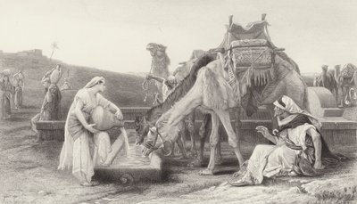 Rebeka a Eliezer od after Alexandre Cabanel
