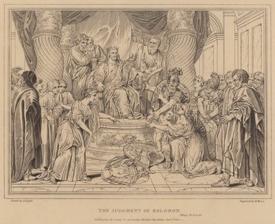 Soud Šalamounův, 1. král od after Antoine Coypel