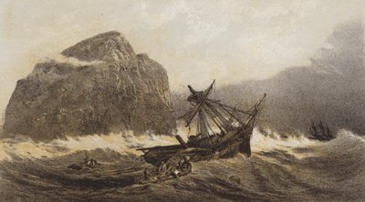 The Bass Rock (chromolitho) od after C. Stanfield