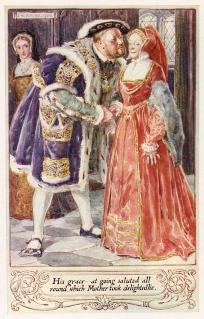 Jeho milost, když šel, zdravil všechny kolem, což matka potěšila od after Charles Edmund Brock